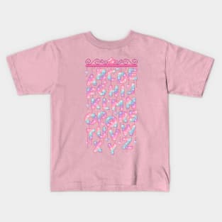 Alphabet Mobile Pixel Art Kids T-Shirt